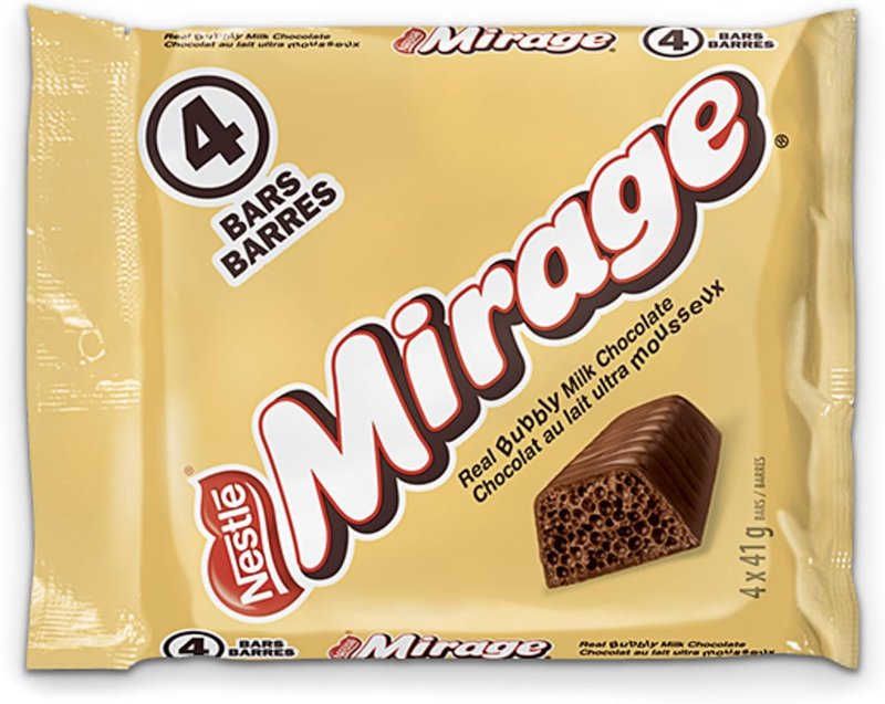 Mirage Chocolate 4 x 41gm, Multipack