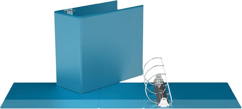 Easyview Premium, 5" Angle D Ring, View Binder - Turquoise Blue Turquoise Blue 5 Inch