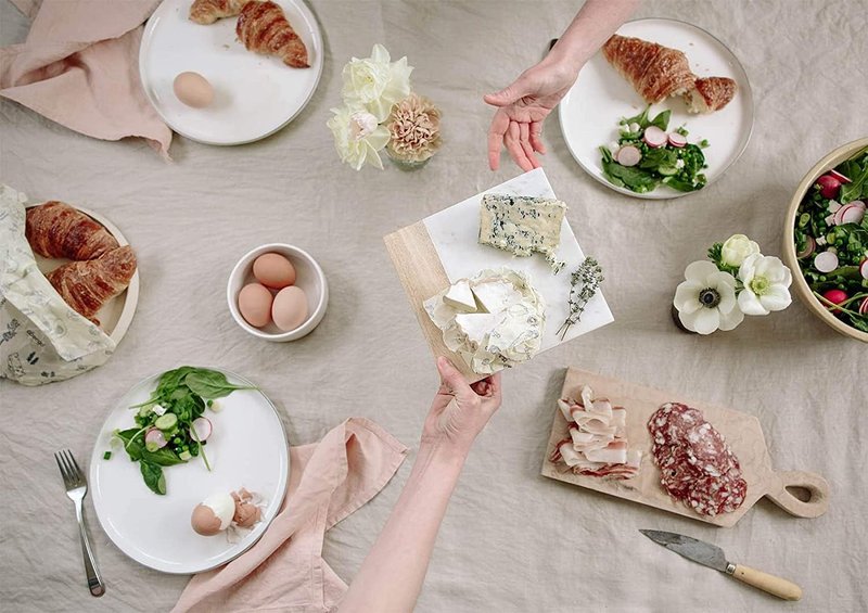 Abeego The Original Beeswax Food Storage Wrap - Set of Three, 7" 10" and 13" Natural Square Sheets