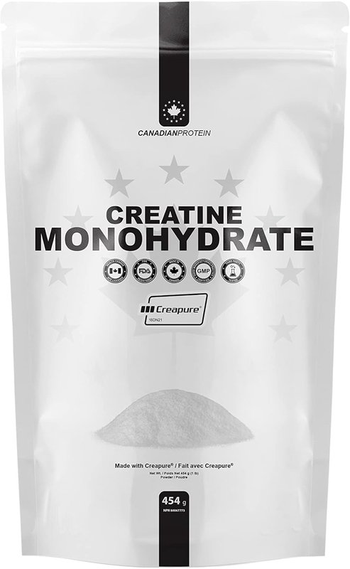 Canadian Protein Creapure Creatine Monohydrate Powder| 454g | Keto Friendly 99.99% Pure Muscle Building Supplement, Improves Bodybuilding Performance Creapure Creatine Monohydrate 454 g (Pack of 1)