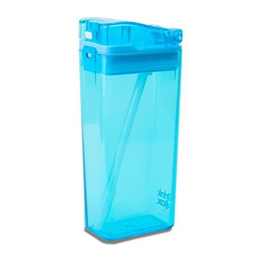 New 2022 Drink in The Box by Precidio Design Eco-Friendly Reusable Drink Container, 12oz (Blue) 1012BL