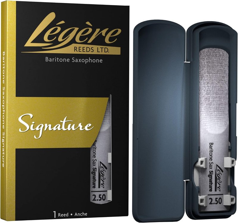 Légère Reeds - Baritone Saxophone Reed, Signature, Strength 2.50 (BSG2.50) - Premium Synthetic Woodwind Reed