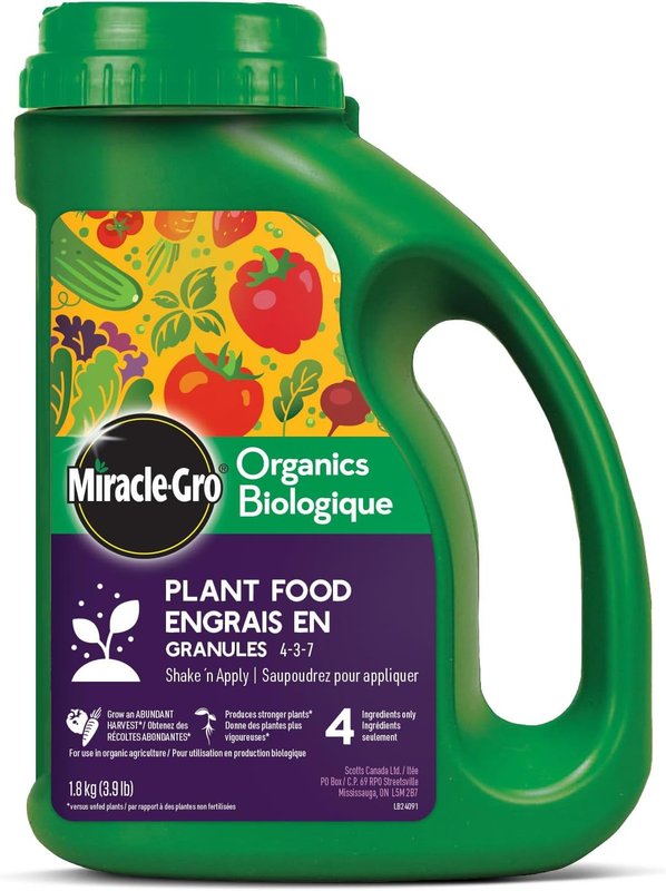 Miracle-Gro Organics Plant Food Granules 4-3-7, 1.8 kg