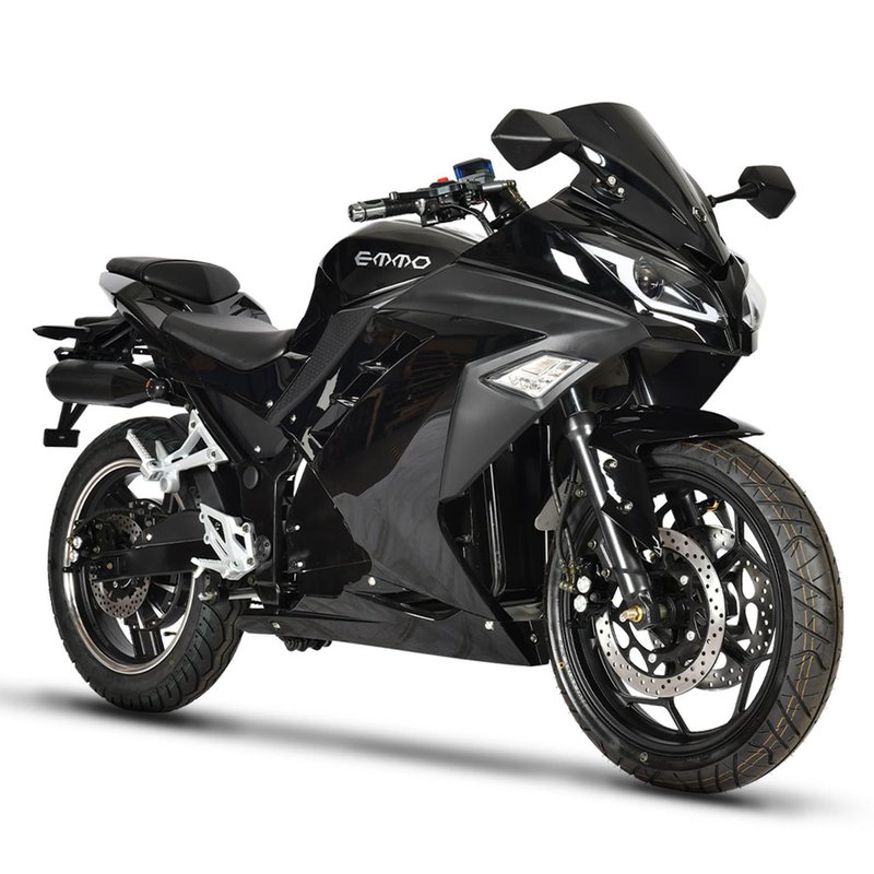 EMMO Zone GTS E Bike - Motorcycle Style eBike - 72V50Ah Lithium - Long Range - QS Super Torque Motor - Green Black 72V/20Ah SLA Battery