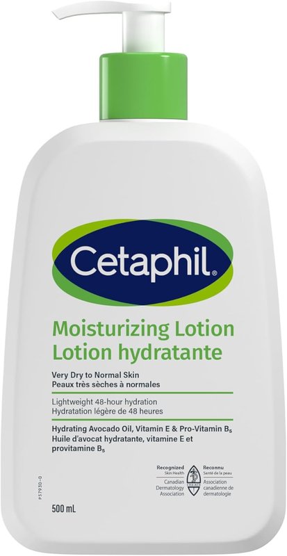 Cetaphil Moisturizing Lotion, Hydrating Body Lotion & Moisturizer for Sensitive & All Skin Types, Fragrance Free, Hypoallergenic, Non-Comedogenic, Dermatologist Recommended, 500 ml 500 ml (Pack of 1) Moisturizing Lotion