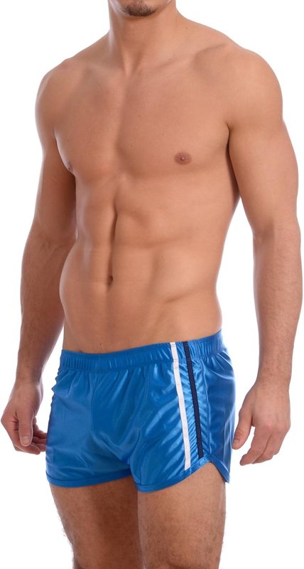 Gary Majdell Sport Men's New Shiny Work Out Dazzle Boxing Shorts Medium Royal