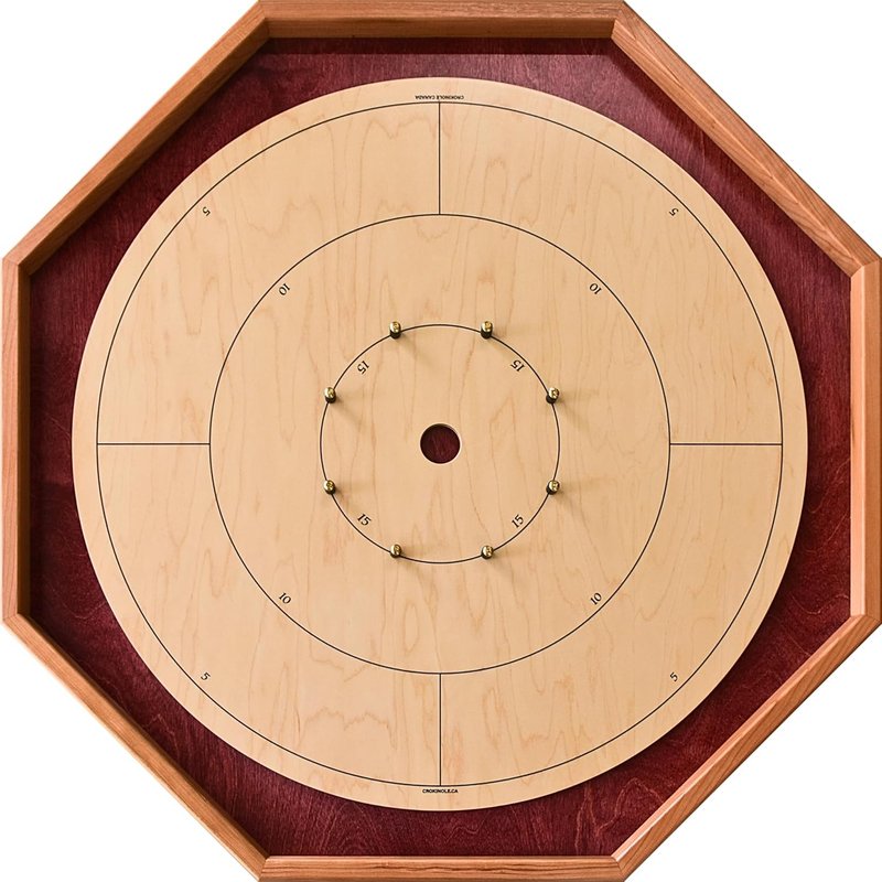 The Baltic Bircher (with Scoring Numbers) - Large Traditional Crokinole Board Game Set