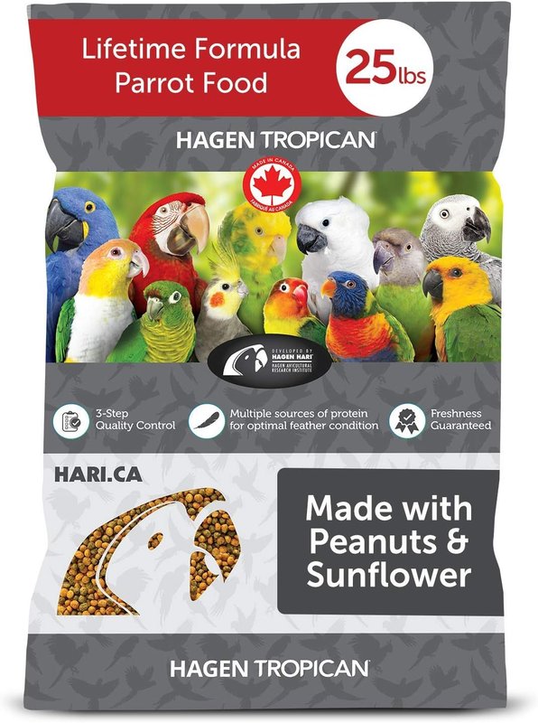 Tropican Lifetime Formula Granules for Parrots - 11.34 kg (25 lb)