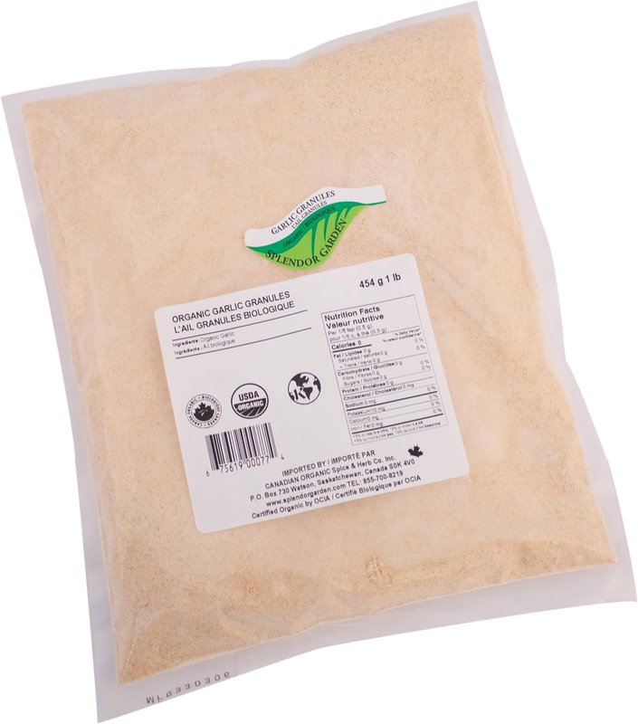 Splendor Garden organic Garlic Granules,454.0 Gram
