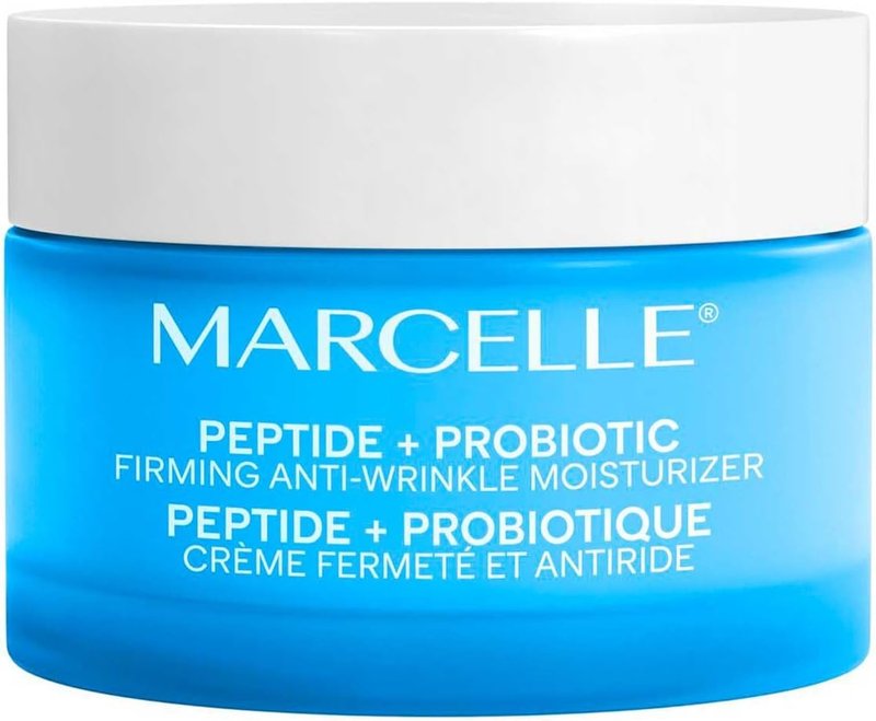 Marcelle Peptide + Probiotic Firming Anti-Wrinkle Moisturizer, Smoothing & Hydrating Day & Night Care, Cruelty-Free, Hypoallergenic, Paraben-Free, Fragrance-Free, Non-Comedogenic, 50 mL