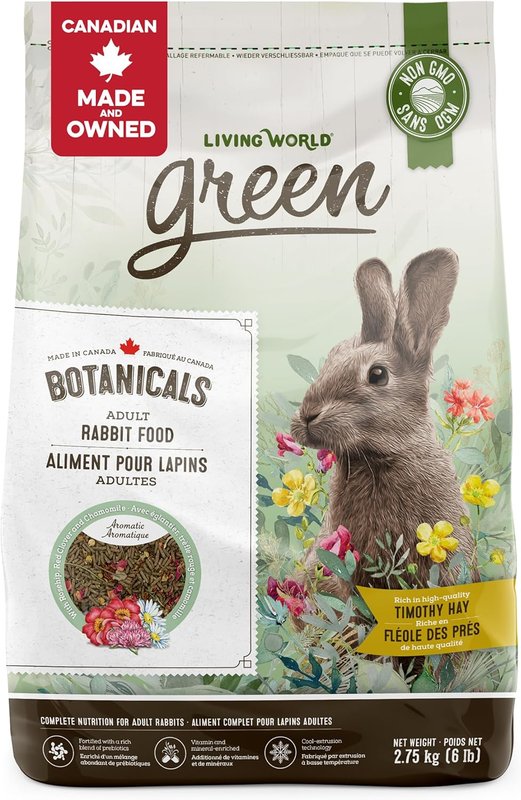 Living World Green Botanicals Canadian Adult Rabbit Food, 2.75 kg