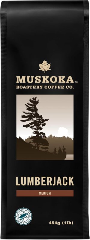 Muskoka Roastery Coffee, Lumberjack, Medium Roast, Ground Coffee, 454g