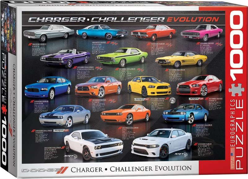 Eurographics 6000-0949 Dodge Charger Challenger Evolution Puzzle (1000 Piece)