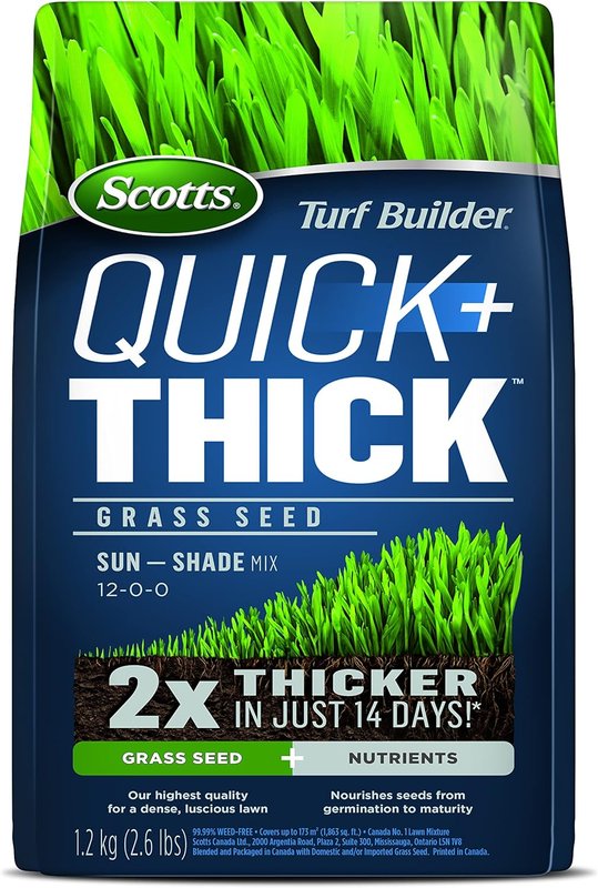 Scotts Turf Builder Quick + Thick Grass Seed (Sun Shade Mix) - 1.2kg 1.2 kg