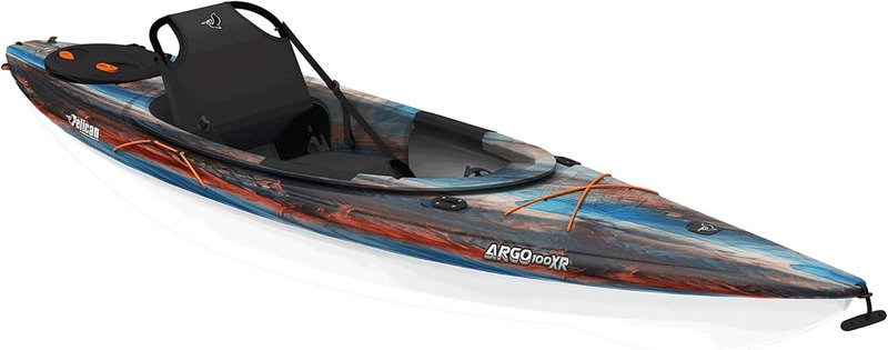 Pelican Argo 100XR - Premium Sit-in Recreational Kayak - Lightweight one Person Kayak - 10 ft Cosmos Kayak