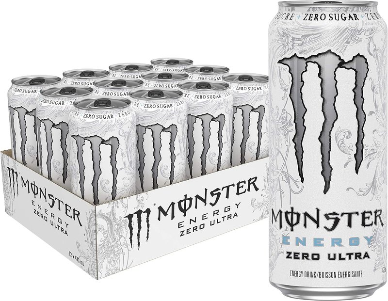 Monster Energy, Zero Ultra, 473mL Cans, Pack of 12