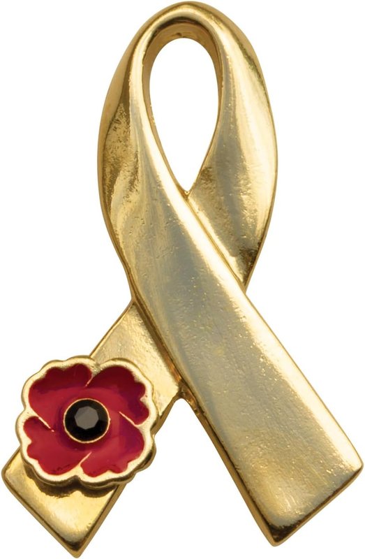 The Royal Canadian Legion 24K Gold Plated Ribbon Pin