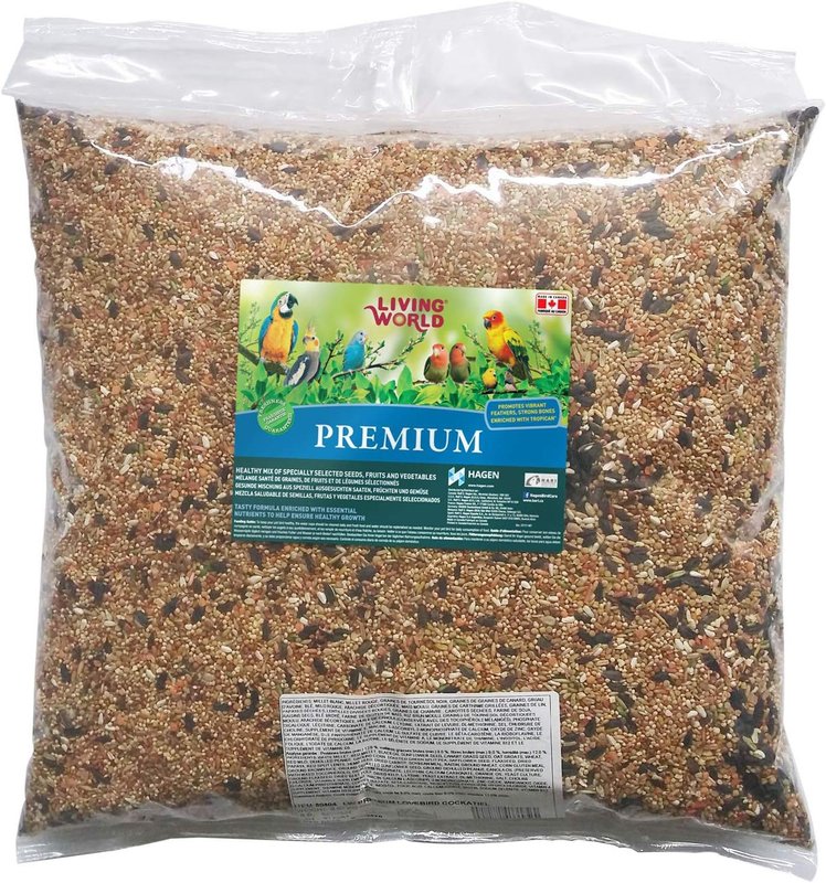 Living World Cockatiels and Lovebirds Premium Mix Handle Bag, 20-Pound