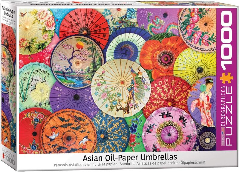 Eurographics Asian Oil Paper Umbrellas 1000-Piece Puzzle(6000-5317)