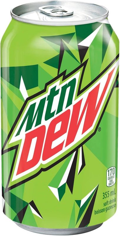 Mountain Dew - Soft Drink, 12 Count, 4260ml 355mL (Pack of 12) Mtn Dew