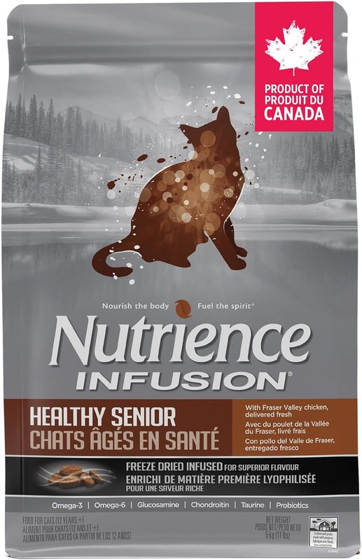 Nutrience Infusion Healthy Senior Cat Food - Canadian Chicken - 5 kg (11 lb) Bag