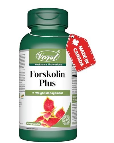 VORST Forskolin Plus 125mg With 25:1 Extract Ratio (3125mg Raw Extract Equivalent) 60 Vegan Capsules | Herbal Supplement for Men and Women | Includes 150mg African Wild Mango Extract | 1 Bottle