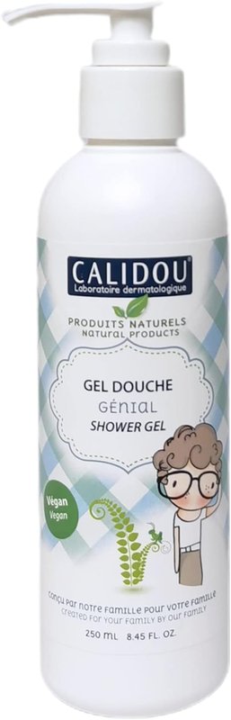 CALIDOU Kids & Baby Shower Gel | 100% Natural Vegan Body Wash with Fruit Antioxidants | Moisturizing pH-Balanced Formula Soap | Sulfate-Free No SLS | Made in Canada Genial