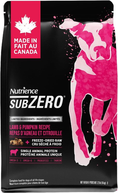 Nutrience Subzero Limited Ingredient Dog Food - Lamb and Pumpkin Recipe - 10 kg (22 lb) Lamb & Pumpkin 10 kg (Pack of 1)