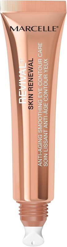Marcelle Revival+ Skin Renewal Anti-Aging Smoothing Eye Contour Care, All Skin Types, 45+, Renewing, Redensifying & Smoothing, Cruelty-Free, Hypoallergenic, Paraben-Free, Fragrance-Free, 15 mL