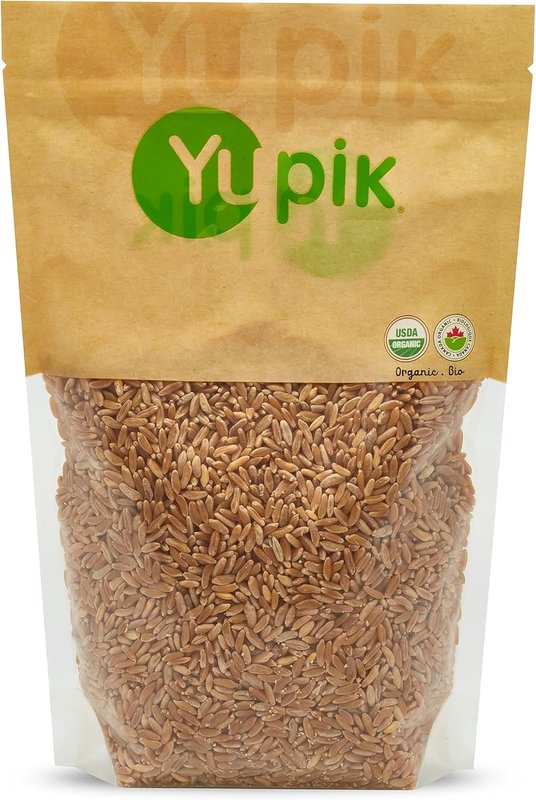 Yupik Organic Kamut Grains, 1 kg, Non-GMO, Vegan, Kosher, Raw Whole Grains, Khorasan Wheat, Nutty Flavor, Source of Fiber & Iron, Ideal for Cooking & Sprouting 1 kg (Pack of 1)