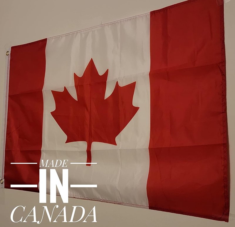 Canada Canadian National Flag 2' x 3'- small Canadian flag 2 x 3ft, Banner Canada flag 60 x 90cm with two Brass groomates